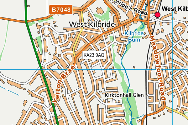 KA23 9AQ map - OS VectorMap District (Ordnance Survey)