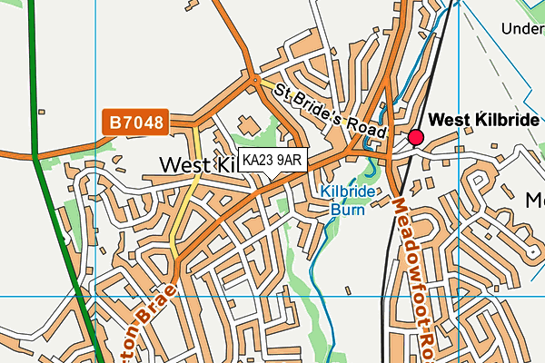 KA23 9AR map - OS VectorMap District (Ordnance Survey)