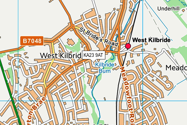 KA23 9AT map - OS VectorMap District (Ordnance Survey)