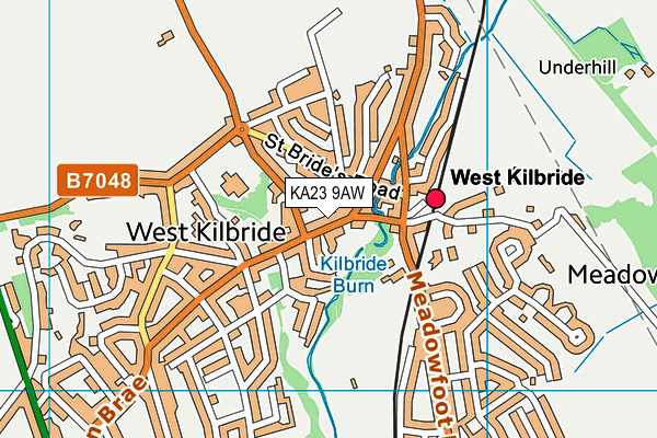 Map of THE TWA DUGS WK LTD at district scale