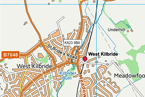 KA23 9BA map - OS VectorMap District (Ordnance Survey)