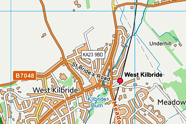 KA23 9BD map - OS VectorMap District (Ordnance Survey)