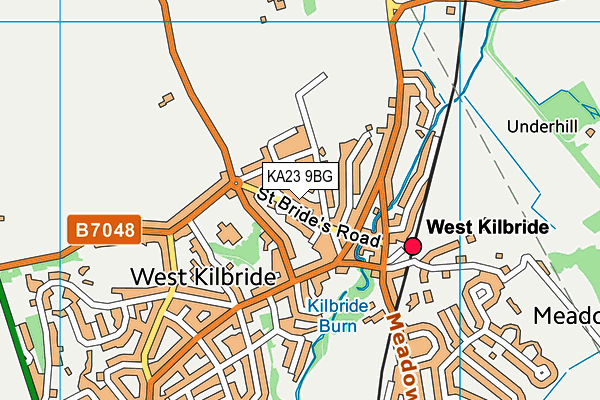 KA23 9BG map - OS VectorMap District (Ordnance Survey)