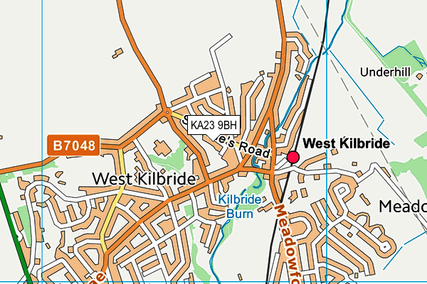 KA23 9BH map - OS VectorMap District (Ordnance Survey)