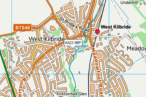 KA23 9BP map - OS VectorMap District (Ordnance Survey)