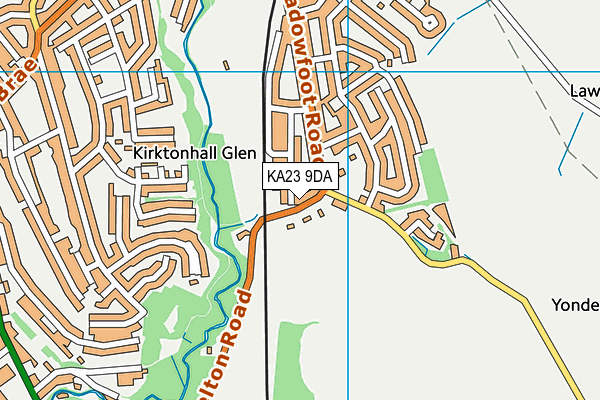 KA23 9DA map - OS VectorMap District (Ordnance Survey)