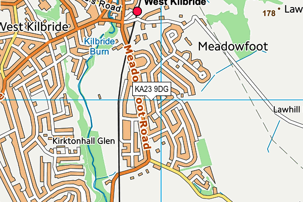 KA23 9DG map - OS VectorMap District (Ordnance Survey)