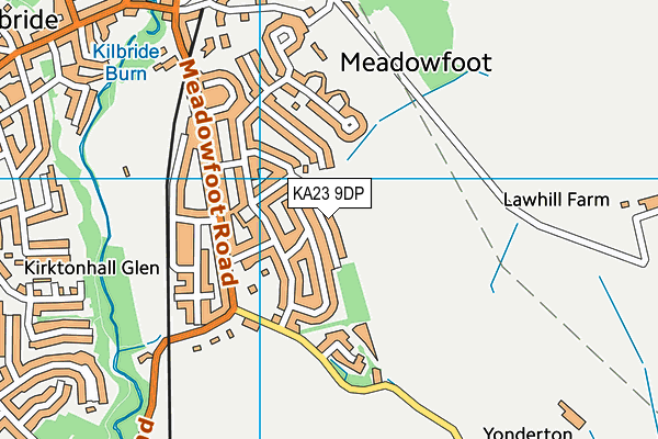 KA23 9DP map - OS VectorMap District (Ordnance Survey)