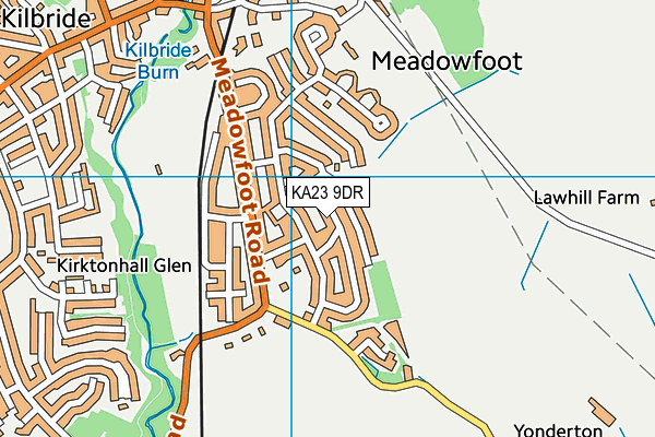 KA23 9DR map - OS VectorMap District (Ordnance Survey)