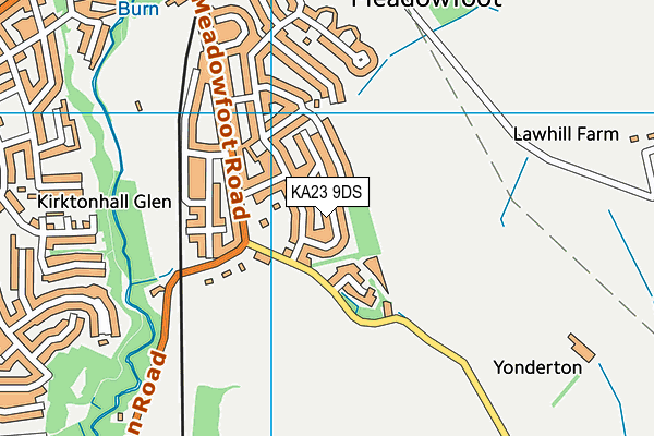 KA23 9DS map - OS VectorMap District (Ordnance Survey)