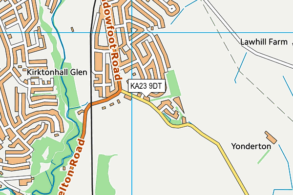 KA23 9DT map - OS VectorMap District (Ordnance Survey)