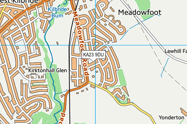 KA23 9DU map - OS VectorMap District (Ordnance Survey)