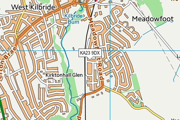 KA23 9DX map - OS VectorMap District (Ordnance Survey)