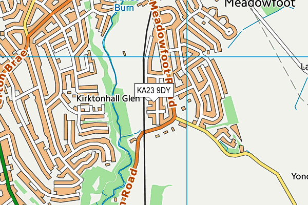 KA23 9DY map - OS VectorMap District (Ordnance Survey)