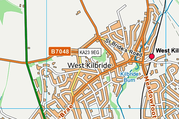 KA23 9EG map - OS VectorMap District (Ordnance Survey)