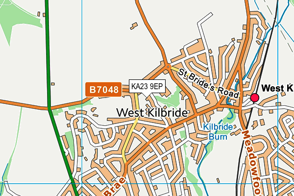 KA23 9EP map - OS VectorMap District (Ordnance Survey)