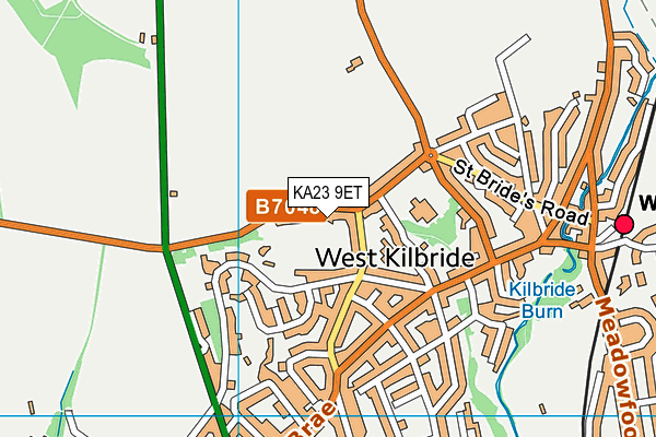 KA23 9ET map - OS VectorMap District (Ordnance Survey)