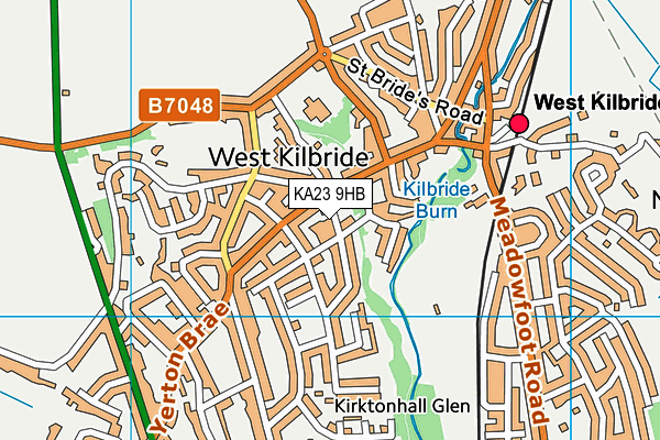 KA23 9HB map - OS VectorMap District (Ordnance Survey)
