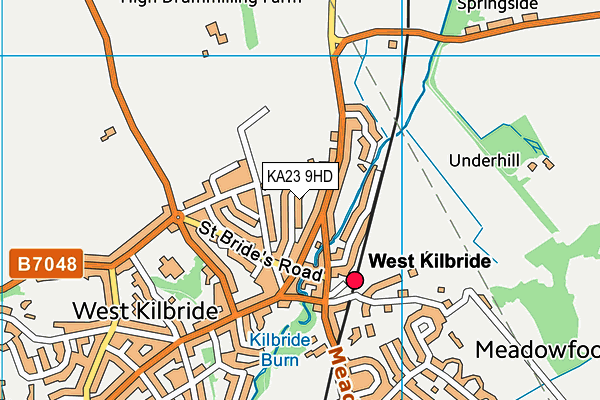 KA23 9HD map - OS VectorMap District (Ordnance Survey)