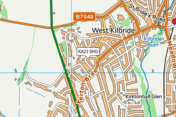 KA23 9HG map - OS VectorMap District (Ordnance Survey)