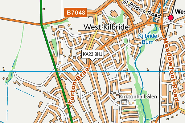 KA23 9HJ map - OS VectorMap District (Ordnance Survey)