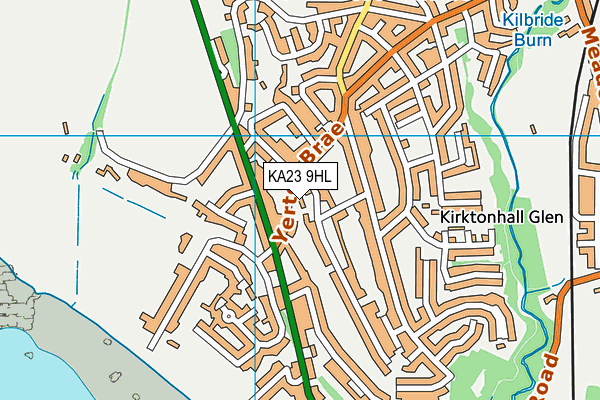 KA23 9HL map - OS VectorMap District (Ordnance Survey)