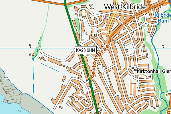 KA23 9HN map - OS VectorMap District (Ordnance Survey)