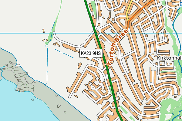 KA23 9HS map - OS VectorMap District (Ordnance Survey)