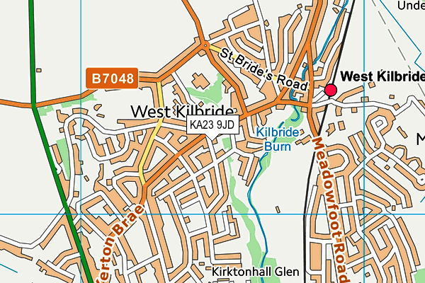 KA23 9JD map - OS VectorMap District (Ordnance Survey)