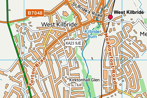 KA23 9JE map - OS VectorMap District (Ordnance Survey)