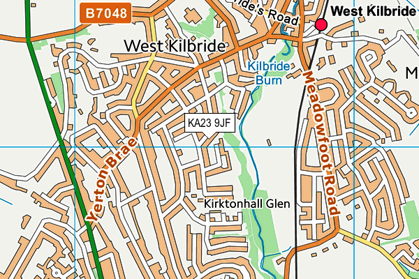 KA23 9JF map - OS VectorMap District (Ordnance Survey)