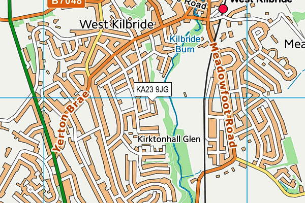 KA23 9JG map - OS VectorMap District (Ordnance Survey)