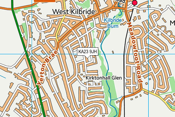 KA23 9JH map - OS VectorMap District (Ordnance Survey)