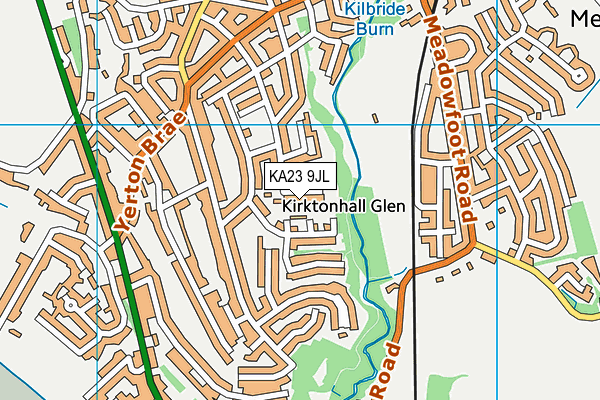 KA23 9JL map - OS VectorMap District (Ordnance Survey)