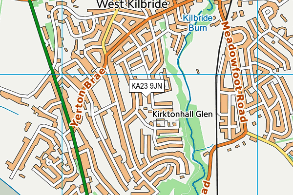 KA23 9JN map - OS VectorMap District (Ordnance Survey)