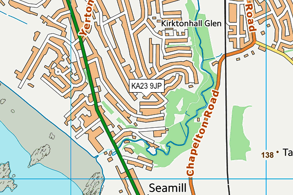 KA23 9JP map - OS VectorMap District (Ordnance Survey)