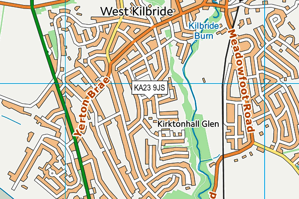 KA23 9JS map - OS VectorMap District (Ordnance Survey)