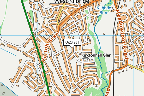 KA23 9JT map - OS VectorMap District (Ordnance Survey)