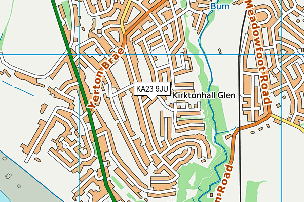 KA23 9JU map - OS VectorMap District (Ordnance Survey)