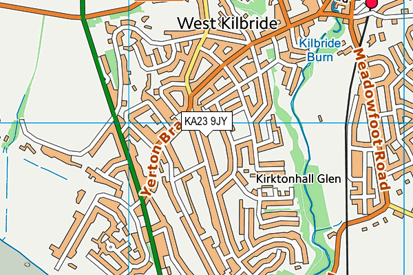 KA23 9JY map - OS VectorMap District (Ordnance Survey)