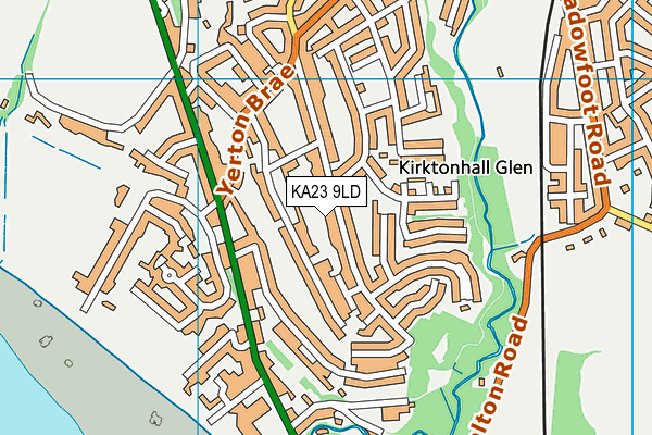 KA23 9LD map - OS VectorMap District (Ordnance Survey)