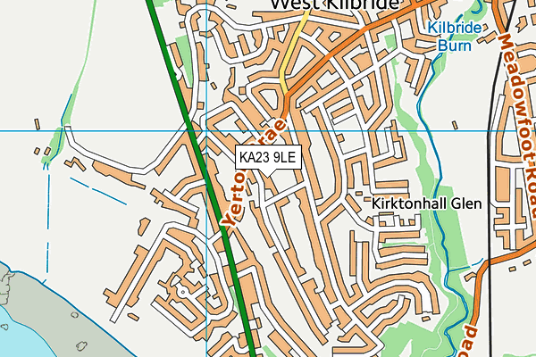 KA23 9LE map - OS VectorMap District (Ordnance Survey)