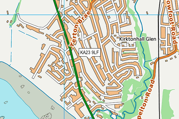 KA23 9LF map - OS VectorMap District (Ordnance Survey)