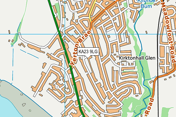 KA23 9LG map - OS VectorMap District (Ordnance Survey)