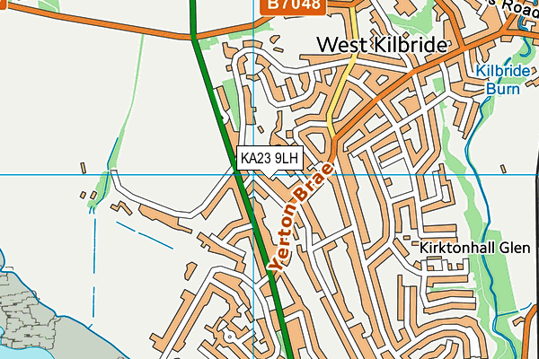 KA23 9LH map - OS VectorMap District (Ordnance Survey)