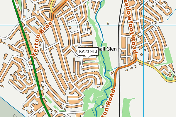 KA23 9LJ map - OS VectorMap District (Ordnance Survey)