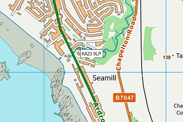 KA23 9LP map - OS VectorMap District (Ordnance Survey)