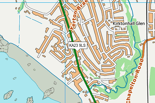 KA23 9LS map - OS VectorMap District (Ordnance Survey)