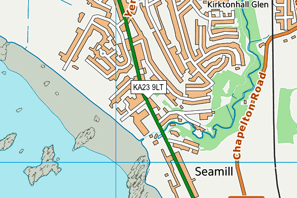 KA23 9LT map - OS VectorMap District (Ordnance Survey)