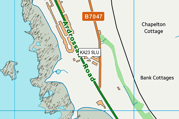 KA23 9LU map - OS VectorMap District (Ordnance Survey)